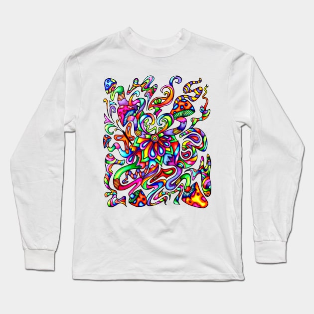 Psychedelic Mind Long Sleeve T-Shirt by ogfx